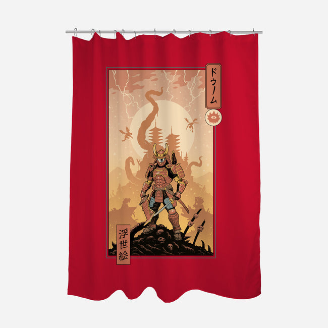 Doom Ukiyo-e-None-Polyester-Shower Curtain-vp021