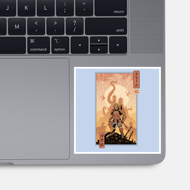 Doom Ukiyo-e-None-Glossy-Sticker-vp021