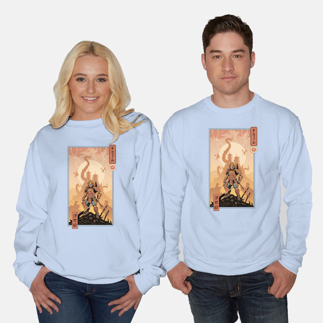 Doom Ukiyo-e-Unisex-Crew Neck-Sweatshirt-vp021