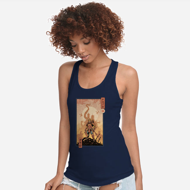 Doom Ukiyo-e-Womens-Racerback-Tank-vp021