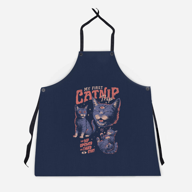 My First Catnip Trip-Unisex-Kitchen-Apron-eduely