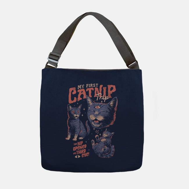 My First Catnip Trip-None-Adjustable Tote-Bag-eduely