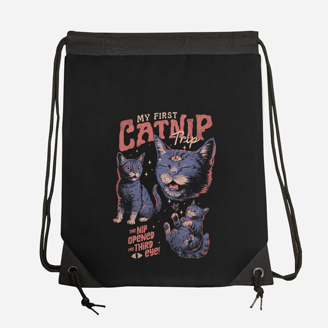 My First Catnip Trip-None-Drawstring-Bag-eduely