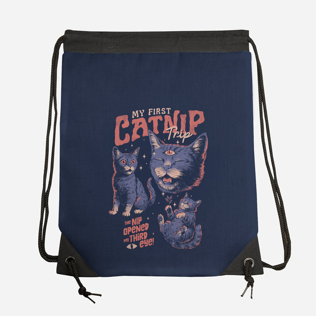 My First Catnip Trip-None-Drawstring-Bag-eduely