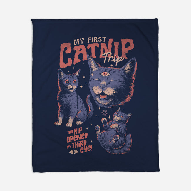 My First Catnip Trip-None-Fleece-Blanket-eduely