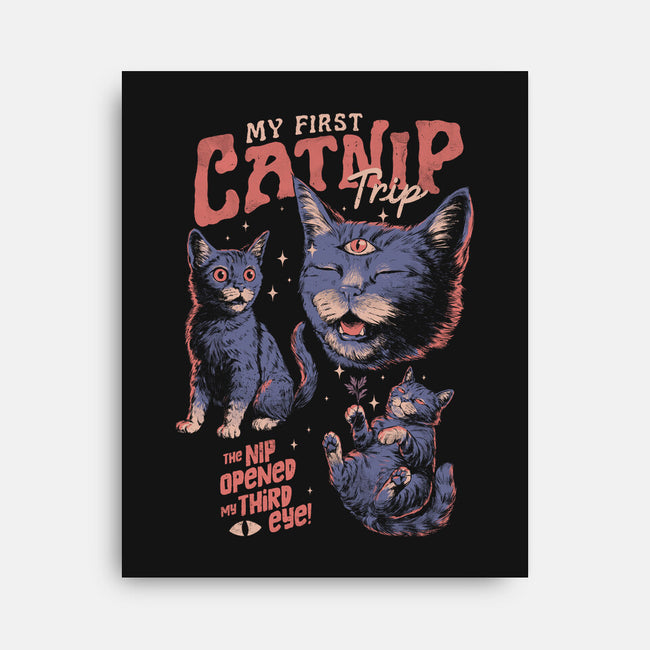 My First Catnip Trip-None-Stretched-Canvas-eduely
