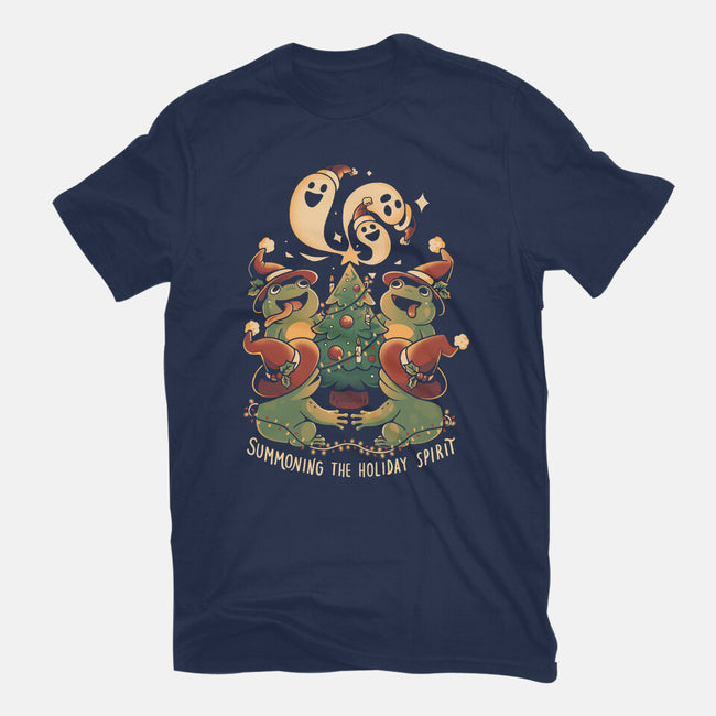 Summoning The Holiday Spirit Frogs-Mens-Premium-Tee-eduely