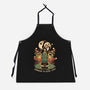 Summoning The Holiday Spirit Frogs-Unisex-Kitchen-Apron-eduely