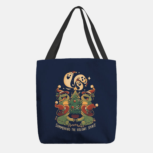 Summoning The Holiday Spirit Frogs-None-Basic Tote-Bag-eduely