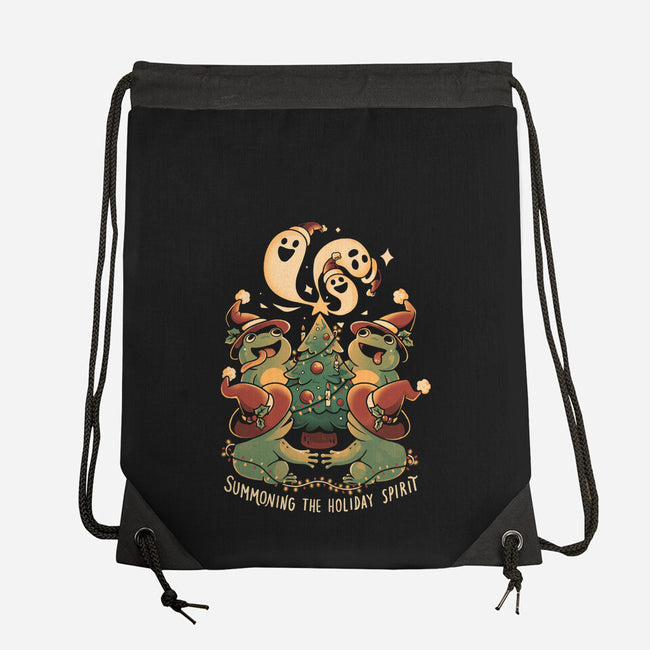 Summoning The Holiday Spirit Frogs-None-Drawstring-Bag-eduely