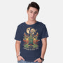 Summoning The Holiday Spirit Frogs-Mens-Basic-Tee-eduely