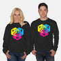 RPG CMYK Dice Venn Diagram-Unisex-Crew Neck-Sweatshirt-Studio Mootant