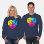 RPG CMYK Dice Venn Diagram-Unisex-Crew Neck-Sweatshirt-Studio Mootant