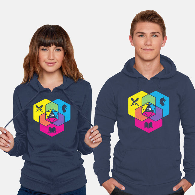 RPG CMYK Dice Venn Diagram-Unisex-Pullover-Sweatshirt-Studio Mootant