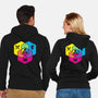 RPG CMYK Dice Venn Diagram-Unisex-Zip-Up-Sweatshirt-Studio Mootant