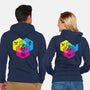 RPG CMYK Dice Venn Diagram-Unisex-Zip-Up-Sweatshirt-Studio Mootant