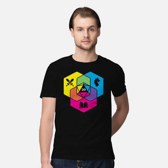 RPG CMYK Dice Venn Diagram-Mens-Premium-Tee-Studio Mootant
