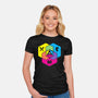RPG CMYK Dice Venn Diagram-Womens-Fitted-Tee-Studio Mootant