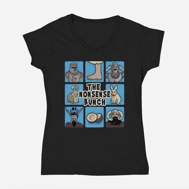 The Nonsense Bunch-Womens-V-Neck-Tee-erion_designs