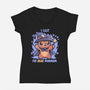 I Cast The BEAR Minimum-Womens-V-Neck-Tee-TechraNova