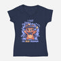 I Cast The BEAR Minimum-Womens-V-Neck-Tee-TechraNova