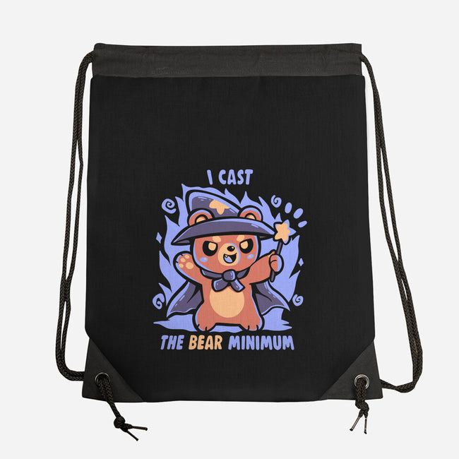 I Cast The BEAR Minimum-None-Drawstring-Bag-TechraNova