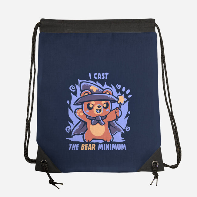 I Cast The BEAR Minimum-None-Drawstring-Bag-TechraNova