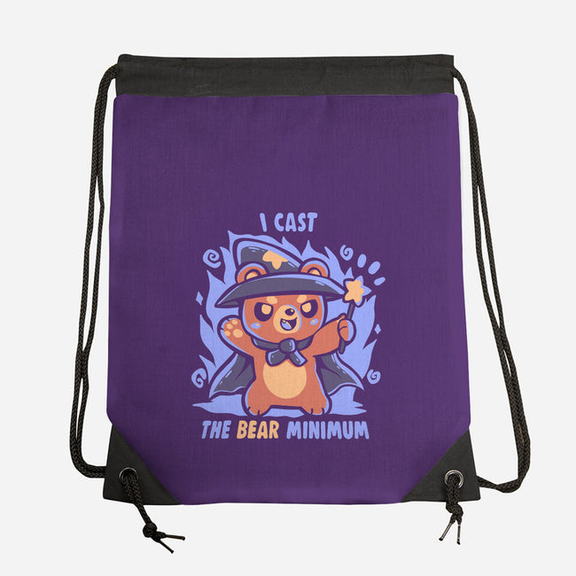 I Cast The BEAR Minimum-None-Drawstring-Bag-TechraNova
