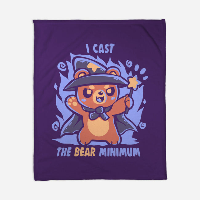 I Cast The BEAR Minimum-None-Fleece-Blanket-TechraNova
