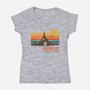 The Land Of Gods-Womens-V-Neck-Tee-dandingeroz