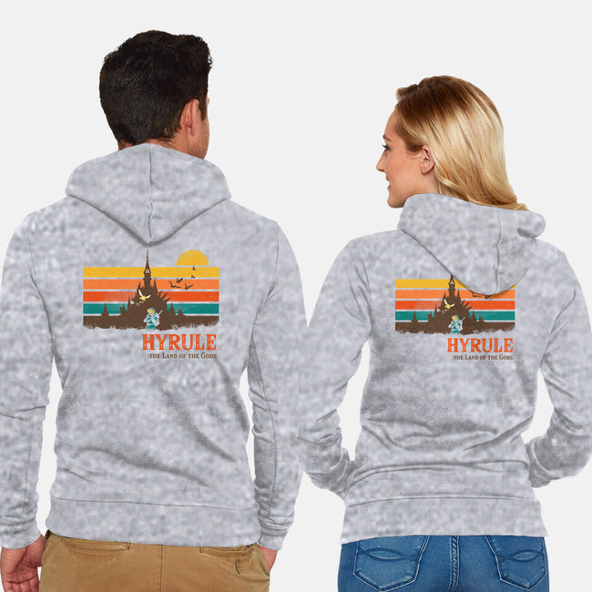 The Land Of Gods-Unisex-Zip-Up-Sweatshirt-dandingeroz