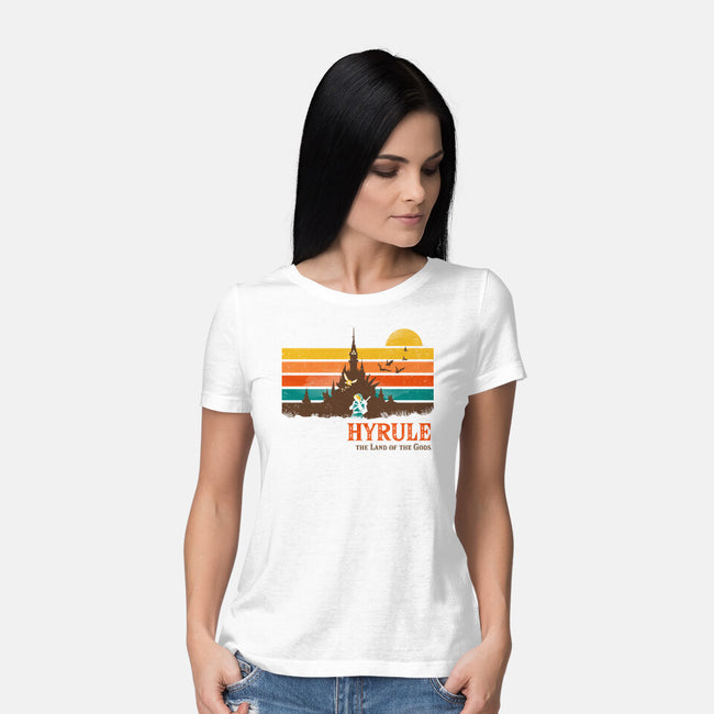 The Land Of Gods-Womens-Basic-Tee-dandingeroz