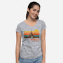 The Land Of Gods-Womens-V-Neck-Tee-dandingeroz