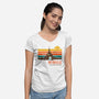 The Land Of Gods-Womens-V-Neck-Tee-dandingeroz