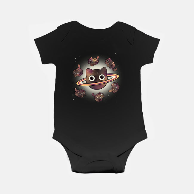 Space Galaxy Cats-Baby-Basic-Onesie-Freecheese