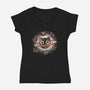 Space Galaxy Cats-Womens-V-Neck-Tee-Freecheese