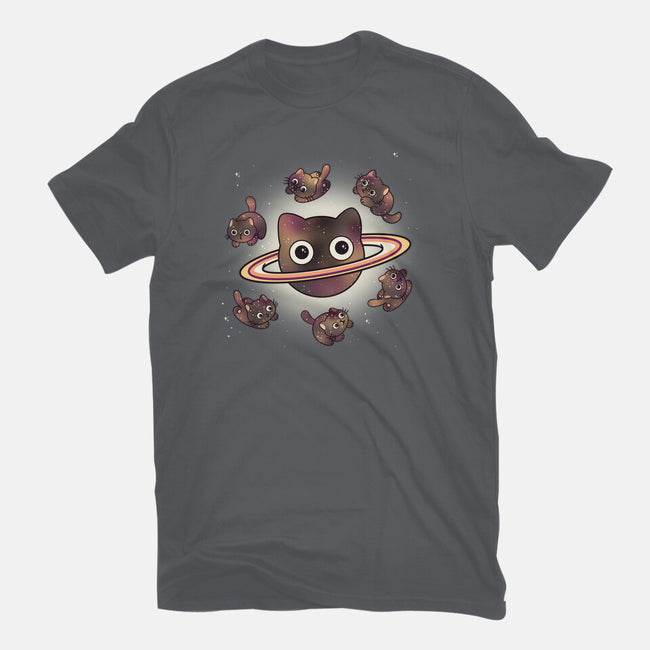 Space Galaxy Cats-Womens-Basic-Tee-Freecheese