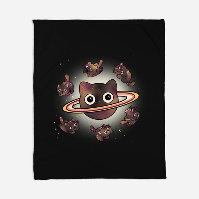 Space Galaxy Cats-None-Fleece-Blanket-Freecheese