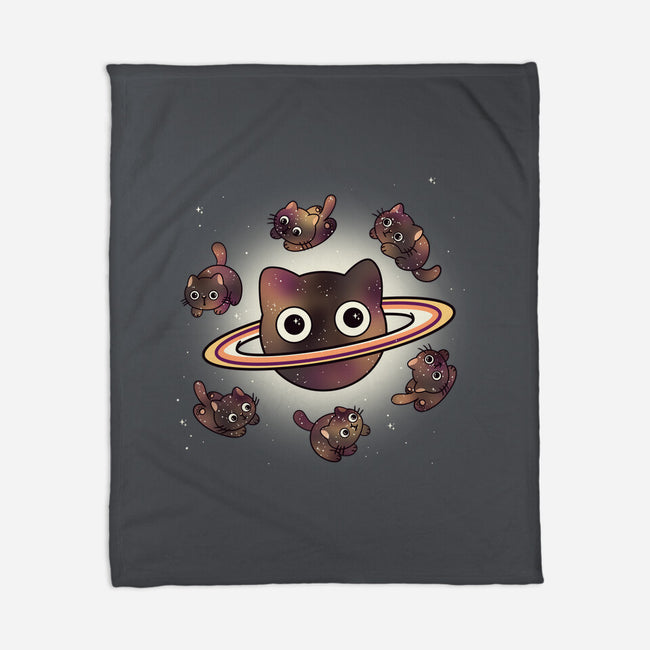 Space Galaxy Cats-None-Fleece-Blanket-Freecheese