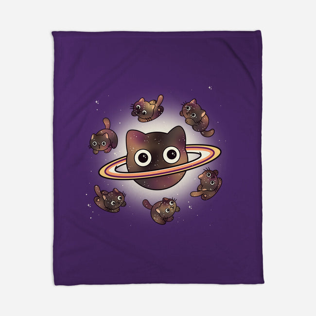 Space Galaxy Cats-None-Fleece-Blanket-Freecheese