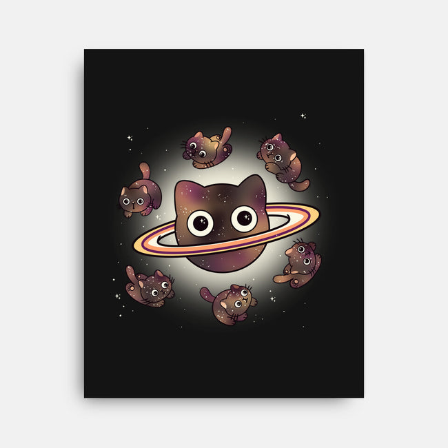 Space Galaxy Cats-None-Stretched-Canvas-Freecheese