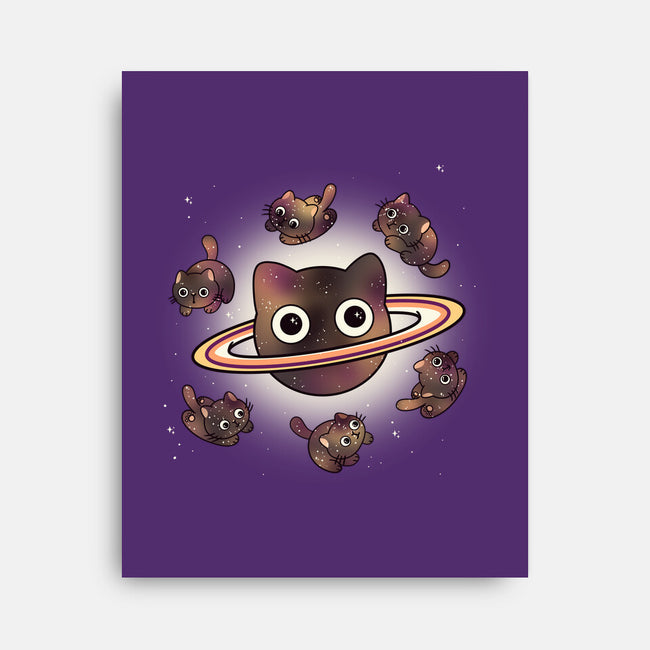 Space Galaxy Cats-None-Stretched-Canvas-Freecheese