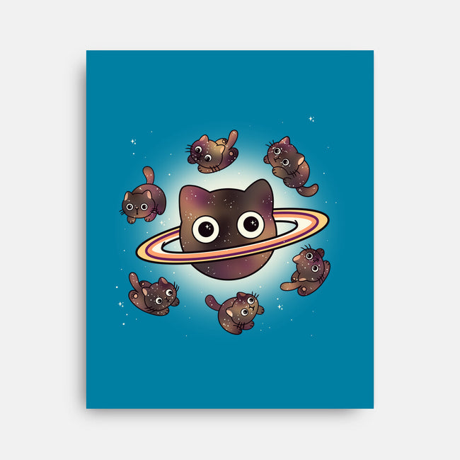 Space Galaxy Cats-None-Stretched-Canvas-Freecheese