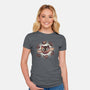 Space Galaxy Cats-Womens-Fitted-Tee-Freecheese