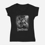 Count Feratu-Womens-V-Neck-Tee-zascanauta