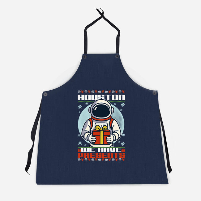 Houston We Have Presents-Unisex-Kitchen-Apron-fanfabio
