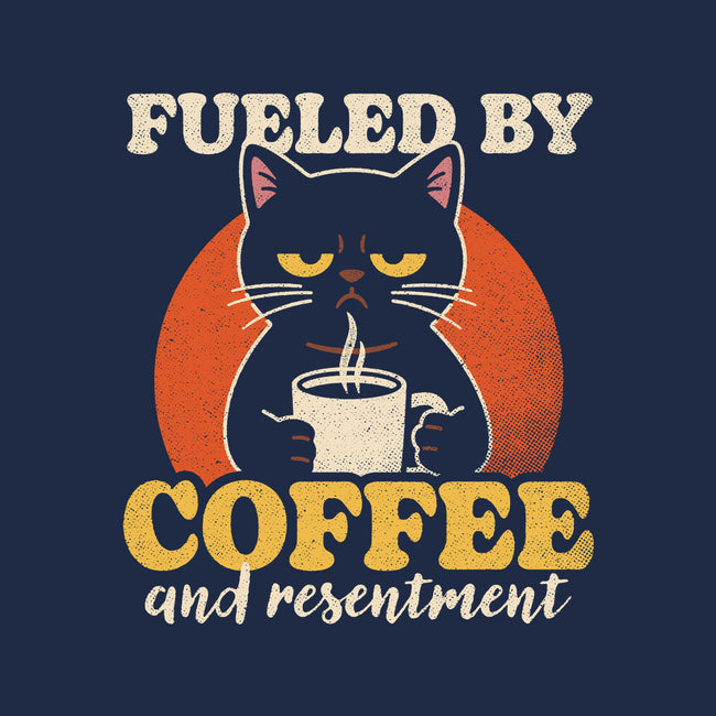 Fueled By Coffee And Resentment-Womens-V-Neck-Tee-Popnotic