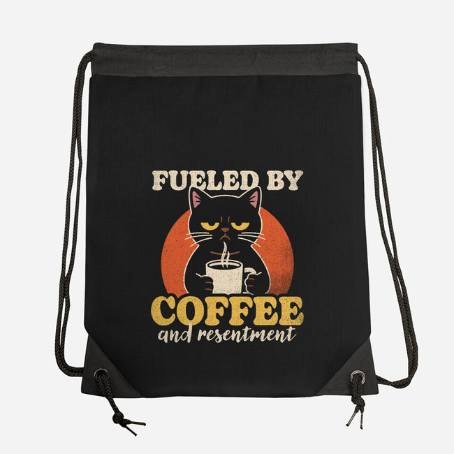 Fueled By Coffee And Resentment-None-Drawstring-Bag-Popnotic