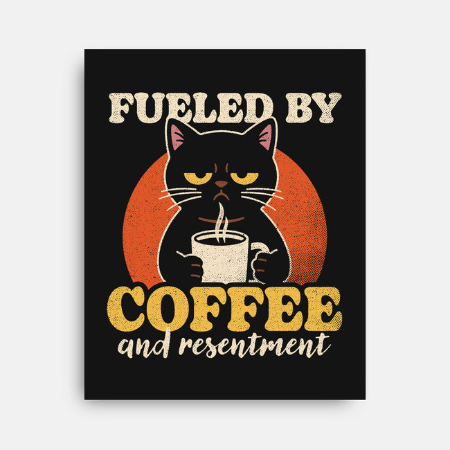Fueled By Coffee And Resentment-None-Stretched-Canvas-Popnotic