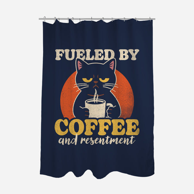 Fueled By Coffee And Resentment-None-Polyester-Shower Curtain-Popnotic